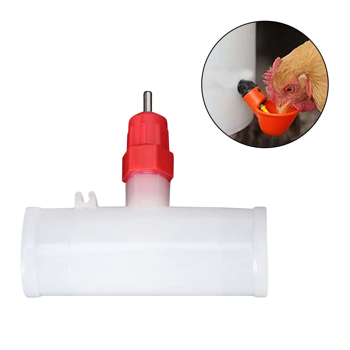 

20pcs Automatic Chicken Waterer Durable Nipple Drinker For Poultry Farm Broiler Duck Game Birds Hydrator Fountain Accessory