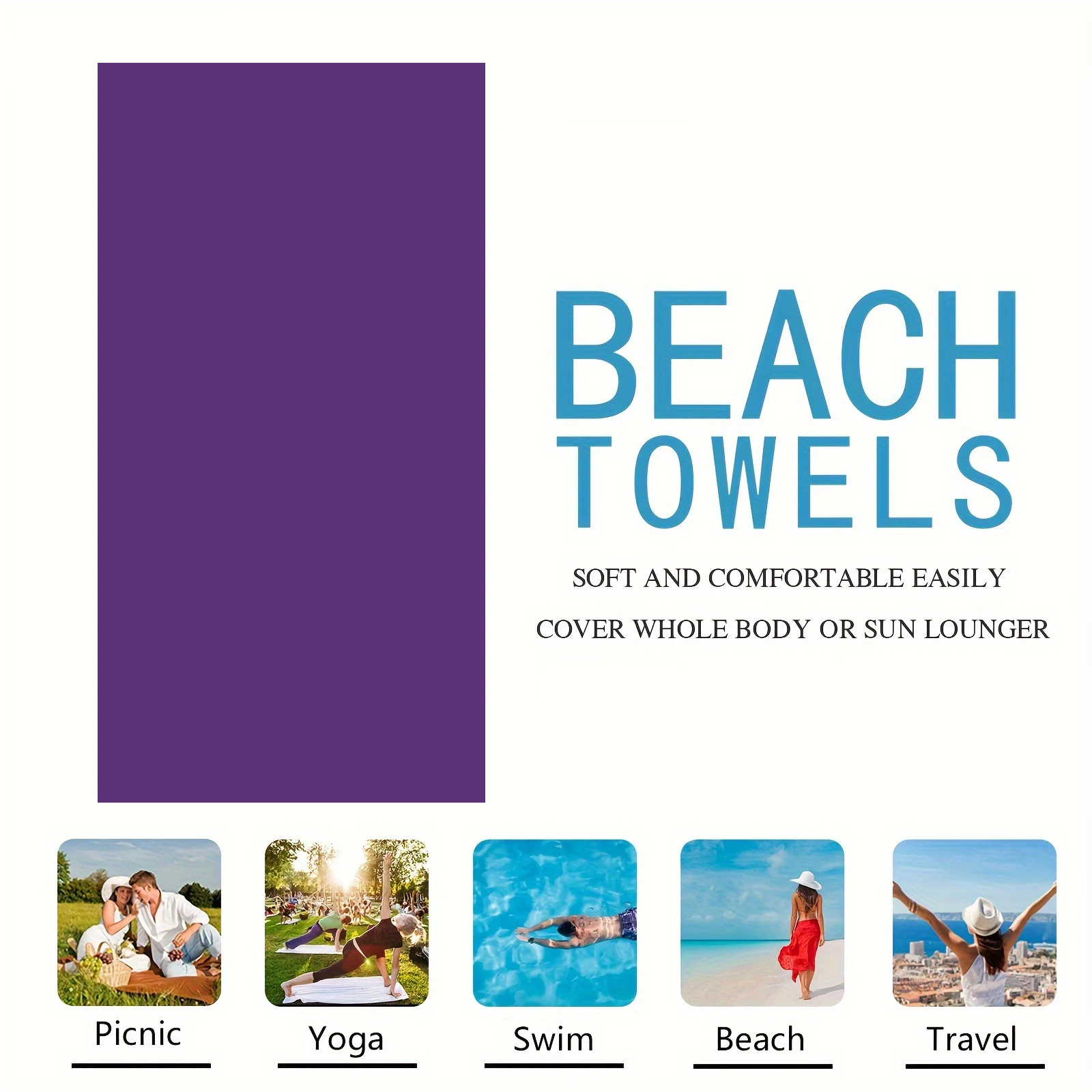 Toalla de playa personalizada con nombre toalla microfibra_voghion.com