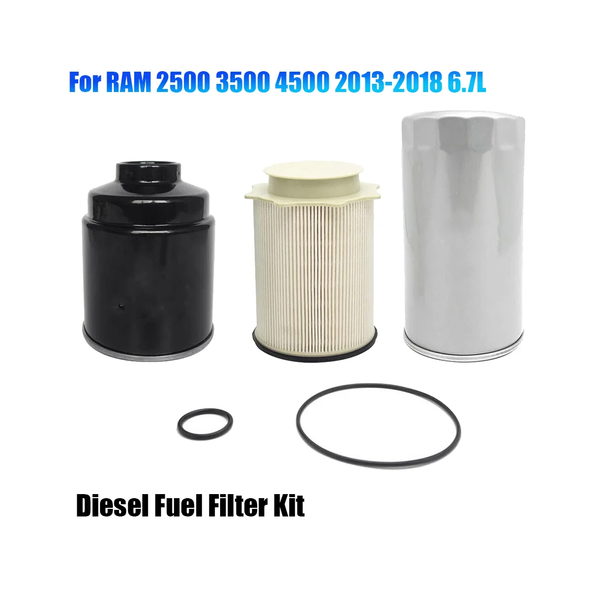 Oil Filter Fuel Filter Kit for 2013-2018 RAM 2500 3500 4500 6.7L 68197867AB 68065608AB 5083285AA