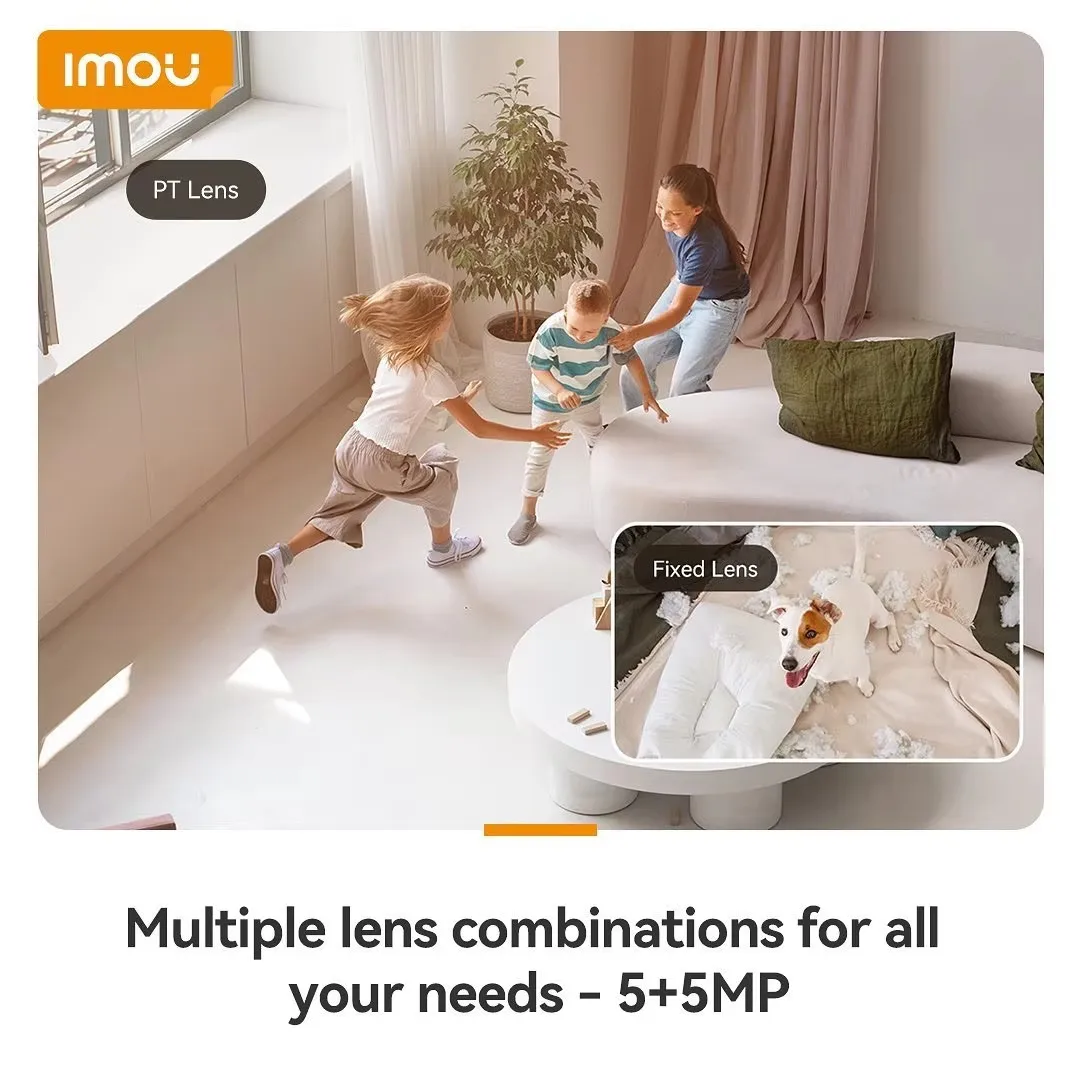 Imou Ranger Dual 3+3MP Full Color Camera Human Pet Detection Auto Tracking Two-way Talk Smart Home Security Wifi Dual Lens CCTV