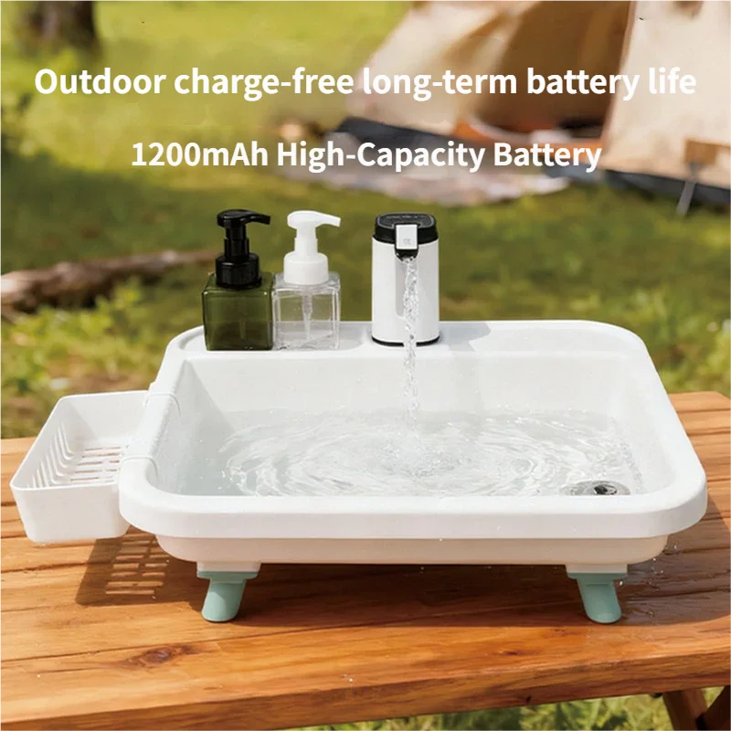 DOTWISE Outdoor Camping Sink Portable Foldable Washbasin With Electric Water Pump Suitable For Camping Travel And Family Use