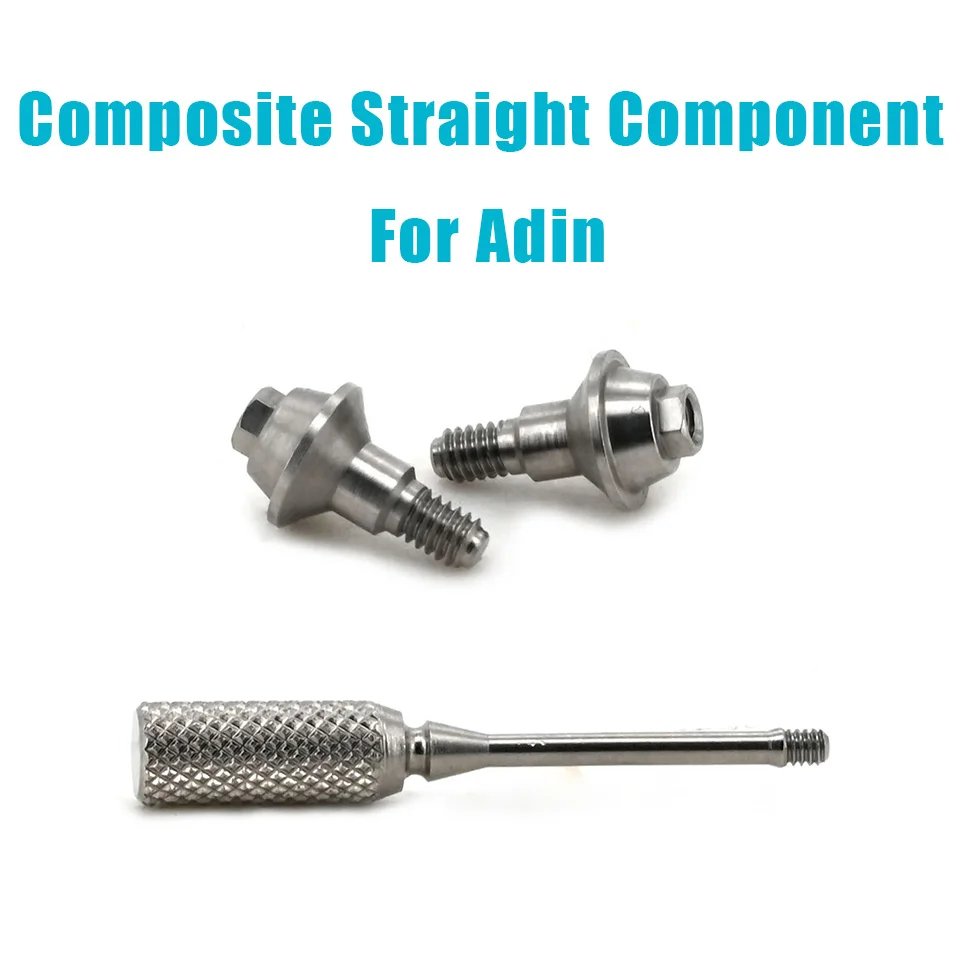 10Sets Dental Equipment For Adin Multi Unit Straight Abutment Odontologia High Precision Prosthetic Implant Components Tool Kit