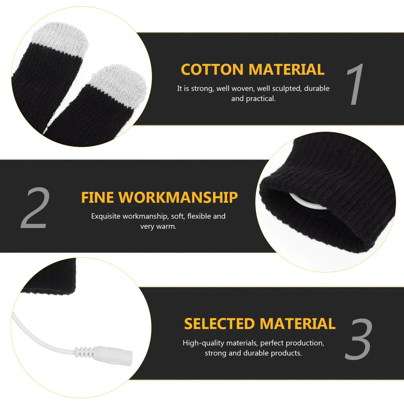 

Heated Gloves with Touch Screen Design USB Powered Winter Hand Warmers for Men Women Unisex Heated Gloves Winter Mitten