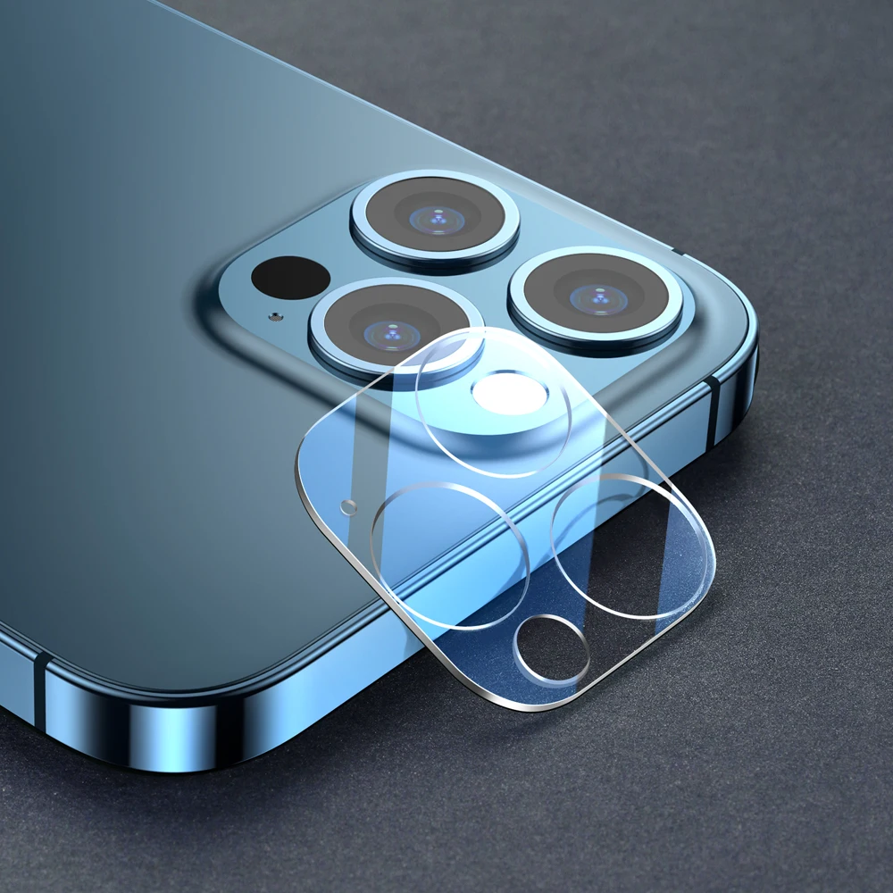 SmartDevil-Protector de cámara para iPhone 12 Pro Max, protección de lente HD, cubierta completa de vidrio