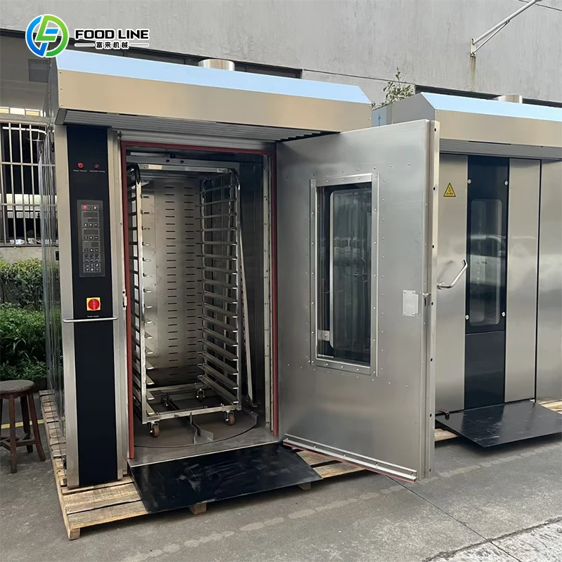 High Quality Stainless Steel Hot Air Circulating Electric Rotary Oven FL Customized