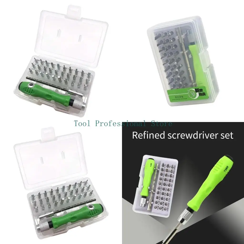 

57QF Набор магнитных отверток 32 в 1 для профессионального ремонта с эргономичной ручкой