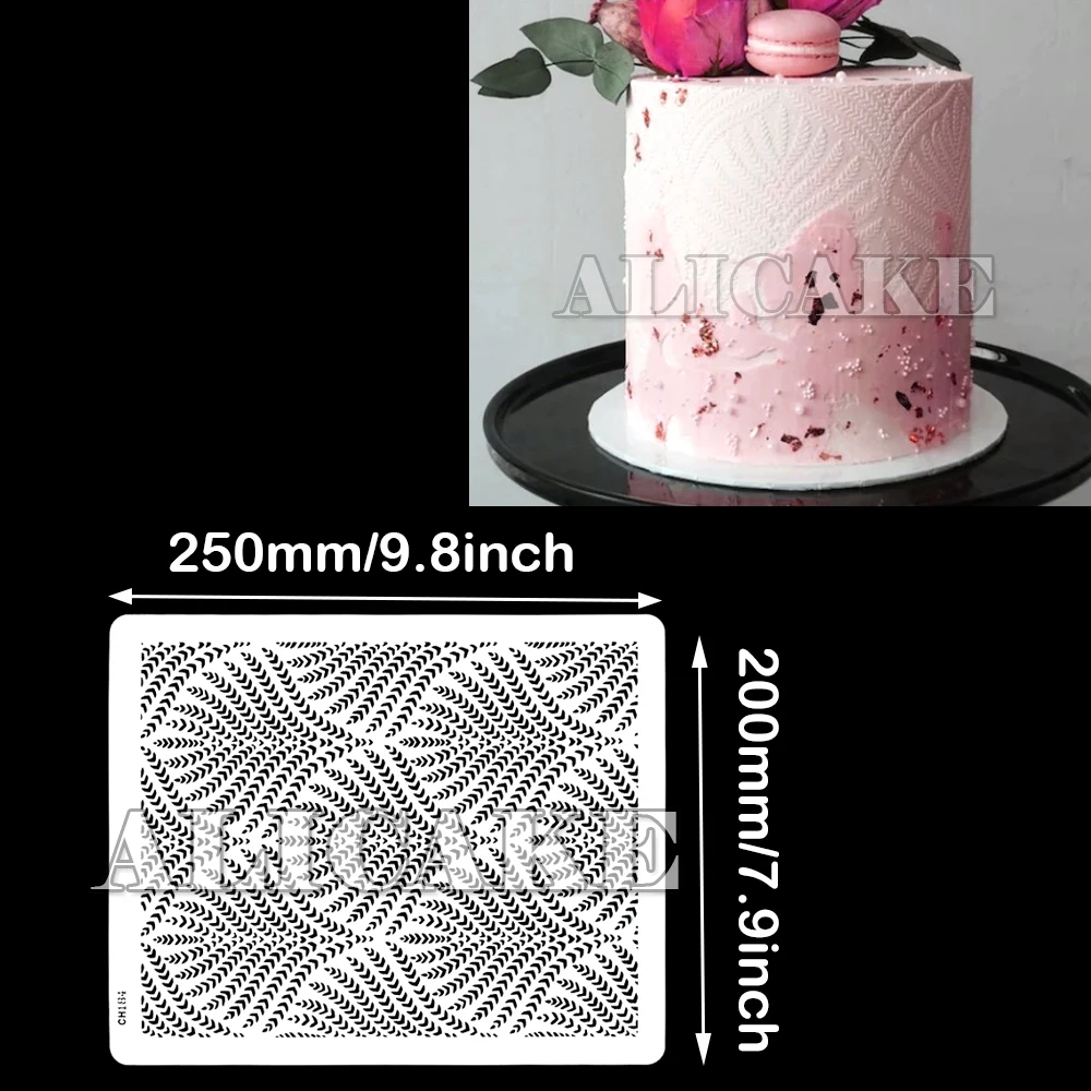 Cake Stencil Leaf Shape Fondant Decorating Tools