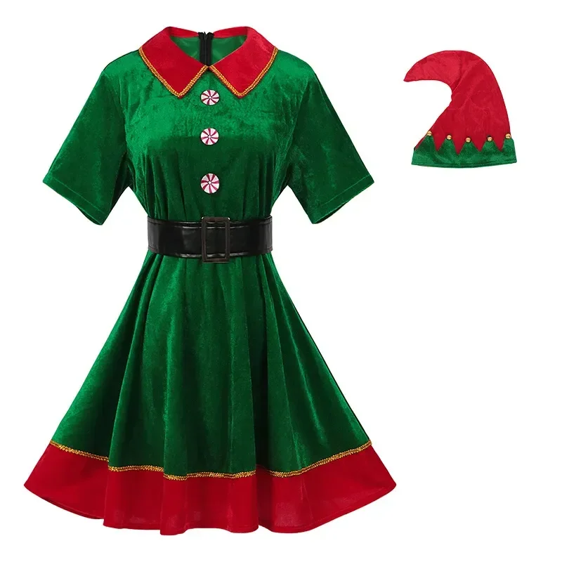 أزياء سانتا كلوز التنكرية العتيقة في العصور الوسطى للنساء ، حفلة عيد الميلاد ، فستان احتفالي ، ملابس المسرح ، لعب أدوار