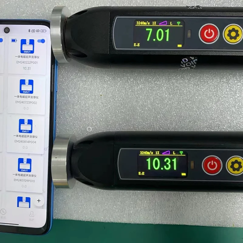 EMUT10+ High Accuracy Electromagnetic Ultrasonic Thickness Gauge Portable Metal Surface Pocket Pen Type  EMAT Thickness Gauge