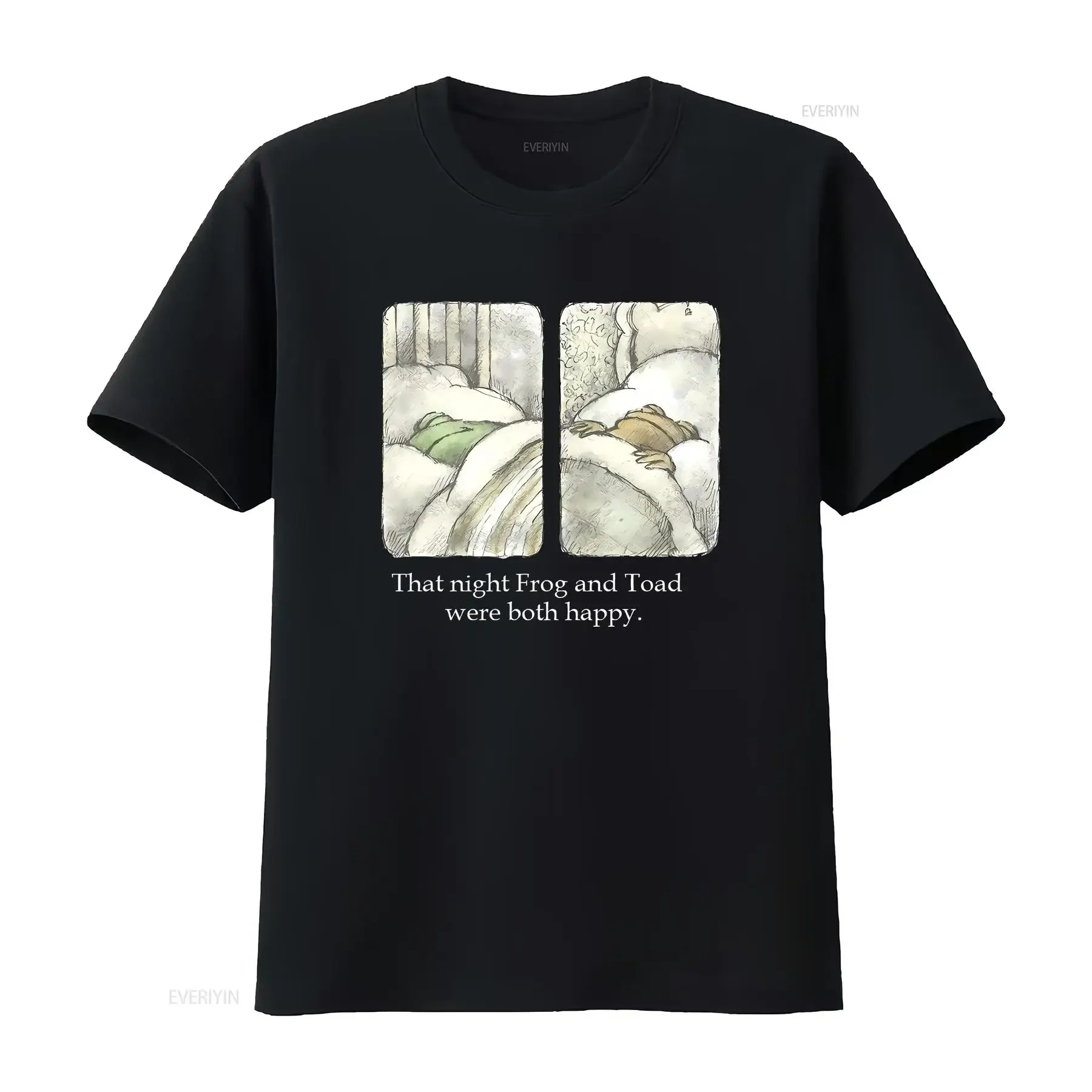 That Night Frog And Toad Were Both Happy T Shirt For Friend Vintage Bookish vintage Washed Soft fashion Stylish