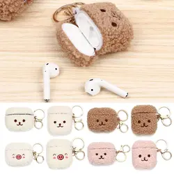 Earphone Cover Fluffy Bear Earphone Case Headphone Box Headphones Fur Case For Apple Airpods 1 2 Pro|Airpods Charging Box