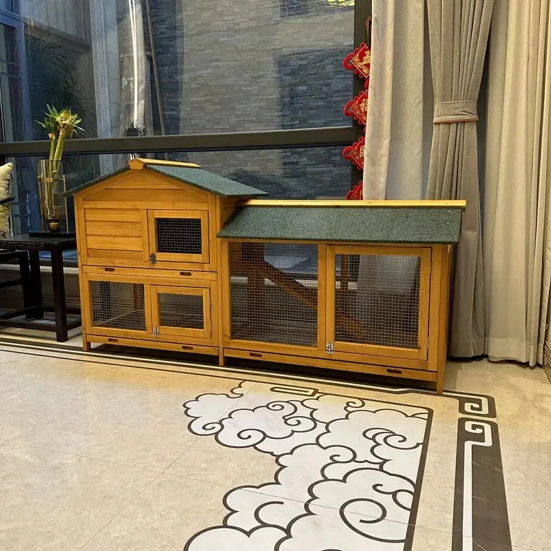 Household large rabbit cage with tray nest supplies rutin chicken cage rabbit villa chicken cage