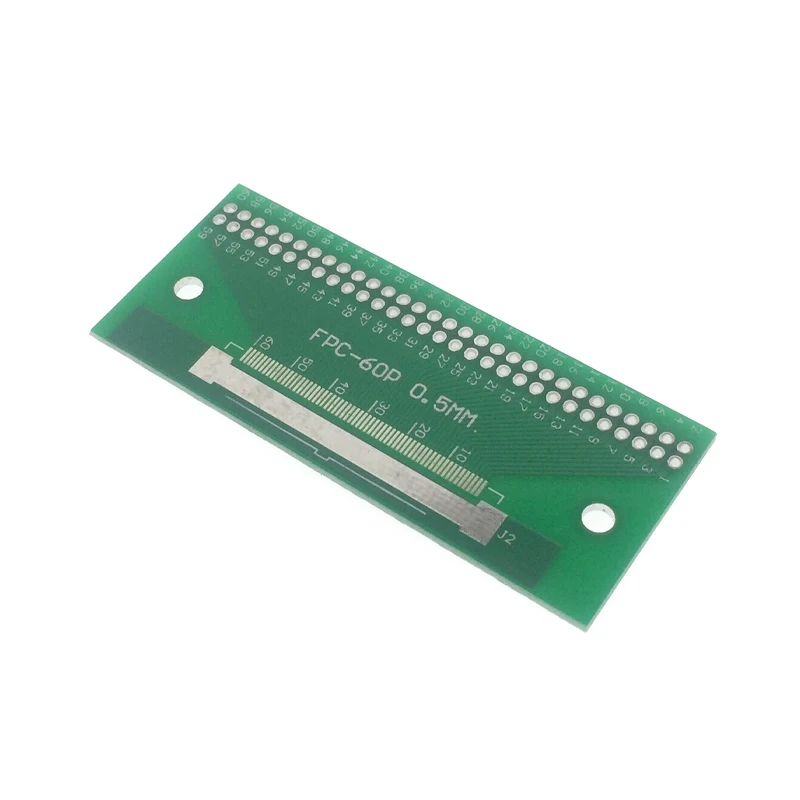 Panel de placa de transferencia FPC/FFC, 10 piezas, 60P, 0,5 MM, conversión de 2,0 MM, espaciado por inmersión, prueba de PCB