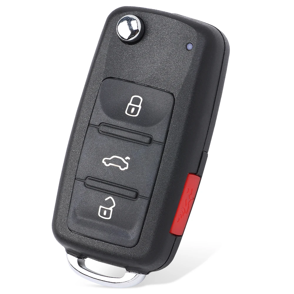 KEYECU 5K0 837 202 AE for VW Beetle Jetta Eos Golf Tiguan GTI 2011 2012 2013 Folding Remote Key 4 Button 315MHz ID48