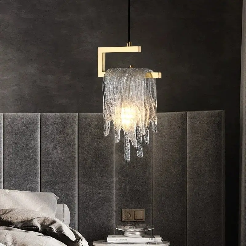 

Modern Creative Bedroom Pendant Light/Bedside Light, Elegant High-Grade Glass Lighting Fixture for Living Room Decorative