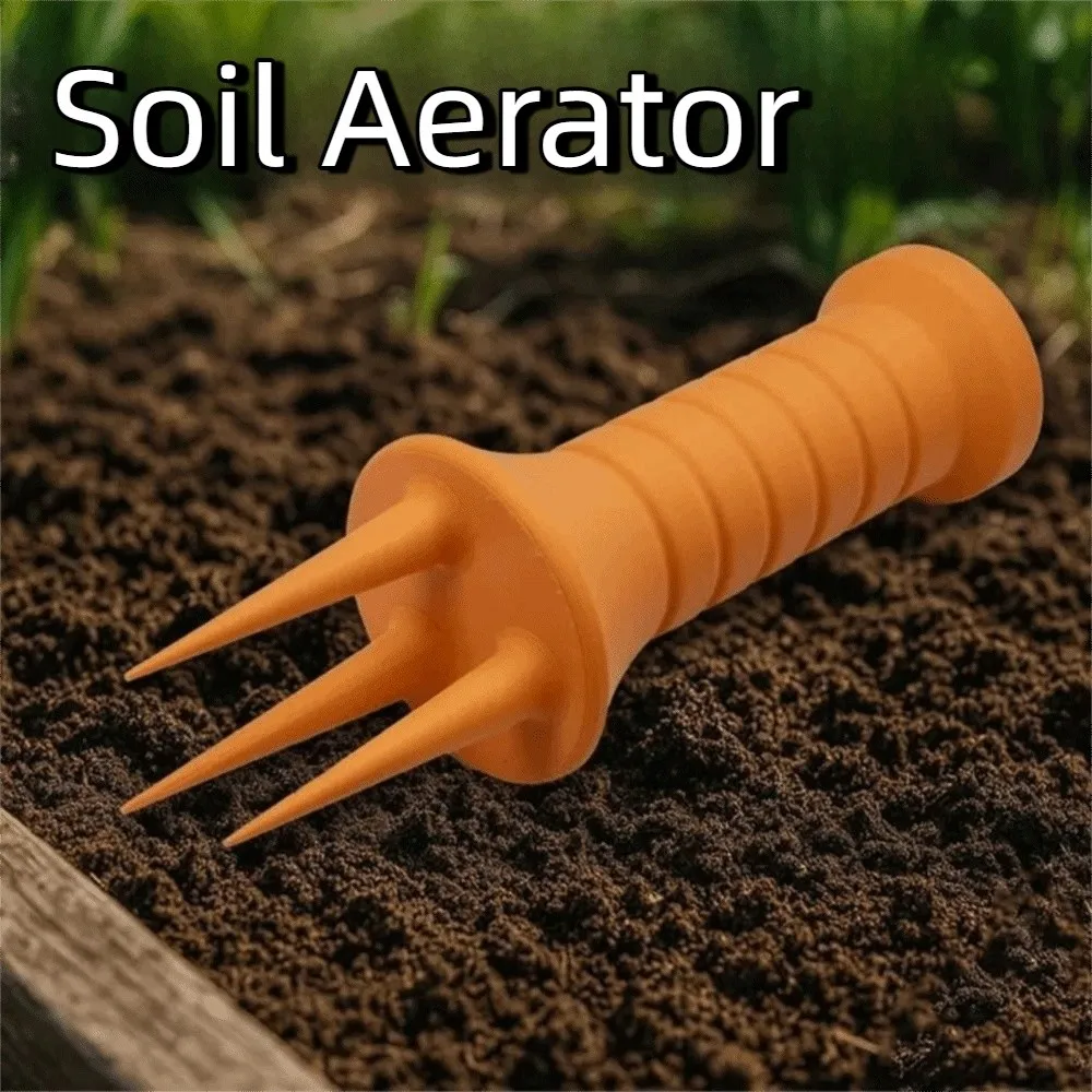 

2pcs Gardening Tools 3D Printed Soil Aerator Ergonomic Manual Gardening Digging Fork Plastic Hand Tiller Plant Care