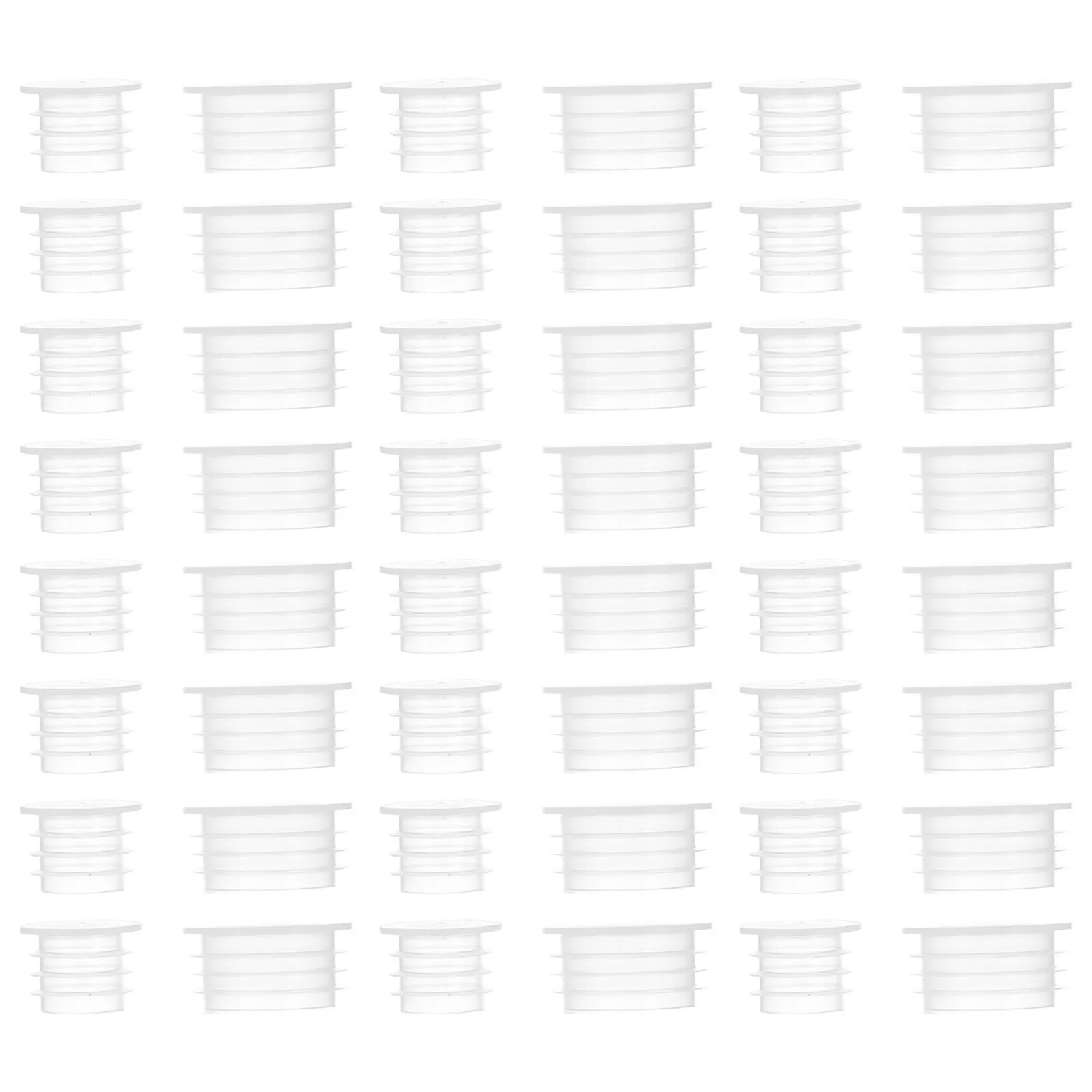 

200pcs Plastic Bottle Caps Seal Lids Round White 3 Ring Flat Jar Leak Proof Reusable Replacement Caps for Daily Use