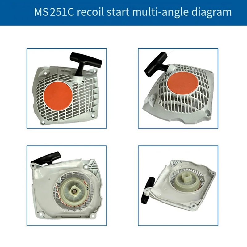 HLZS-For STIHL MS251C Hand Puller 1145 080 2107 Compatible With For MS231C MS251C Starter