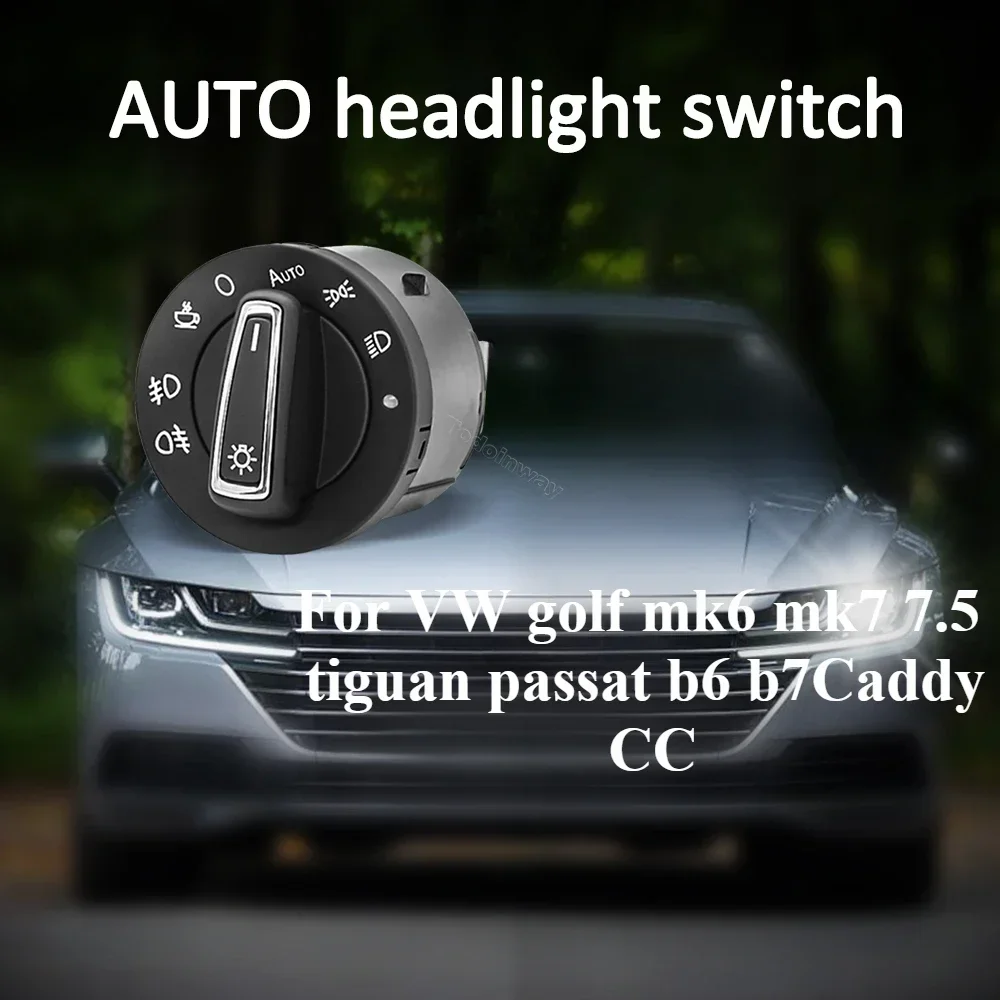 Car Automatic Fog Light Switch AUTO Headlight Button Sensor for VW Golf 6 JETTA MK5 Tiguan Passat B7 Polo Bora Caddy accessories