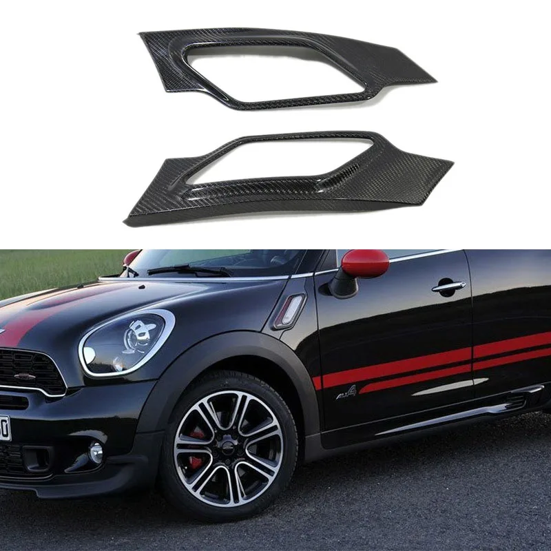 

For MINI R60S COOPERS Carbon Fiber Side Fender Vent Trims Body Side Panels Fender Engine Panel Decoratio