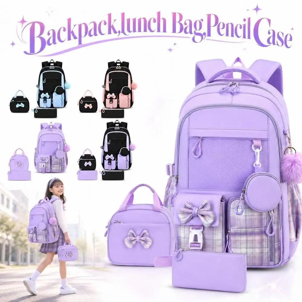 3pcs-1pc-cartoon-backpacklunch-bagpencil-case-set-waterproof-large‑capacity-school-bookbag-multilayer-lightweight
