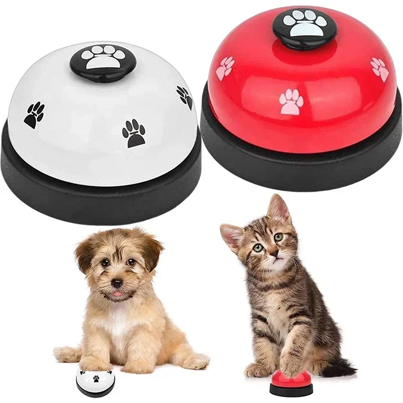 Campana de entrenamiento inteligente para perros, juguete interactivo para alimentar, no tóxico, ligero, fácil de presionar, alimentador para mascotas de colores vibrantes