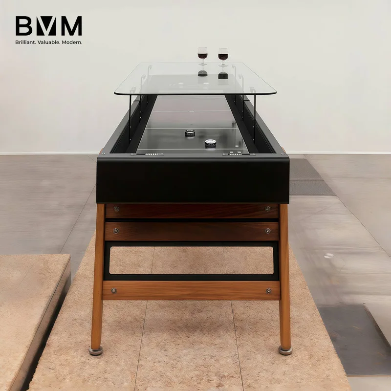 Italian Luxury High-End Shuffler Table, Designer Style for Home, Club, and Villa, Premium Quality Shuffleboard Table