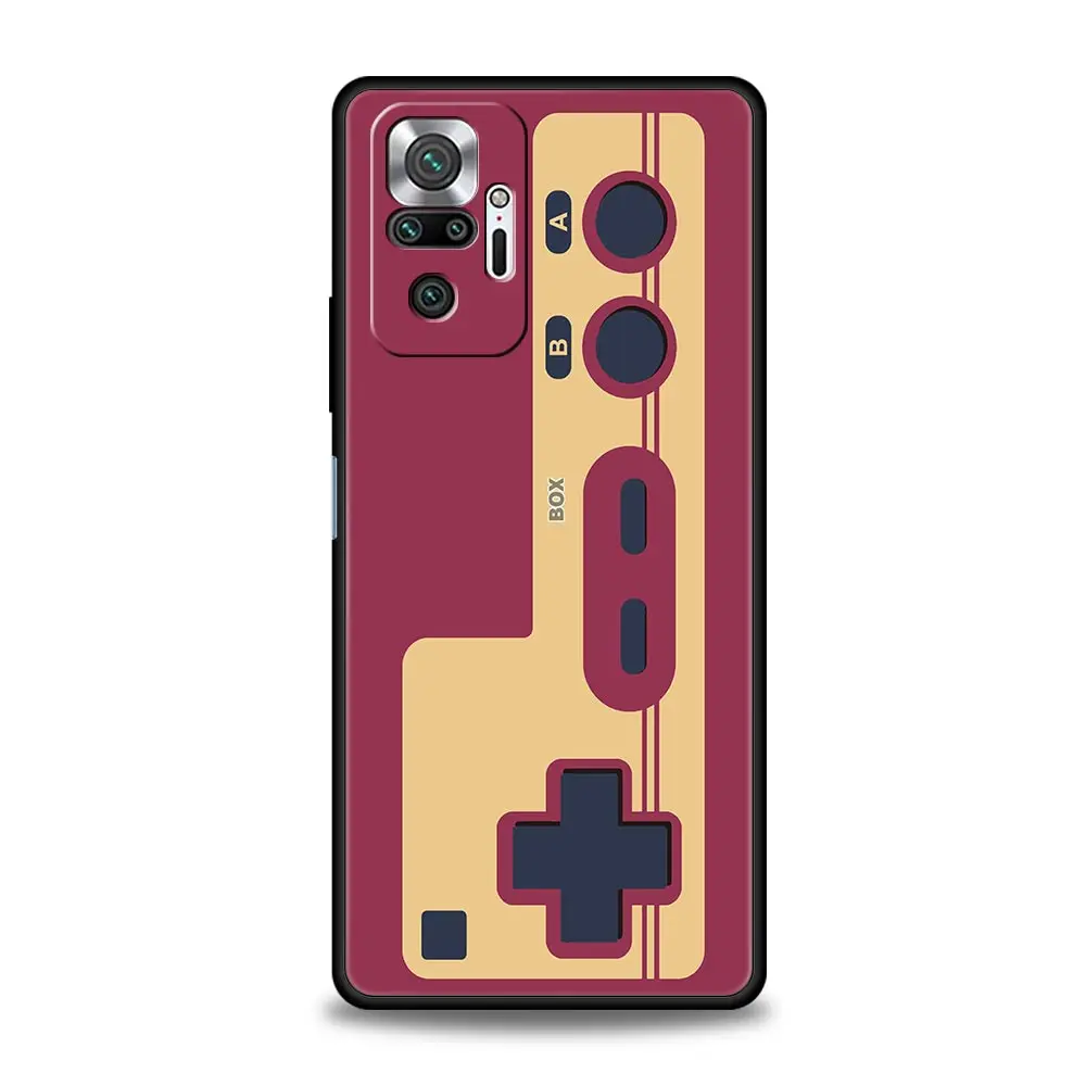 Video Game Boy Vintage GamePad Phone Case For Xiaomi Redmi Note 12 5G 11 10 Pro 4G 9S 9 8 7 9T 8T 10C 9C 9A K40 Gaming Cover