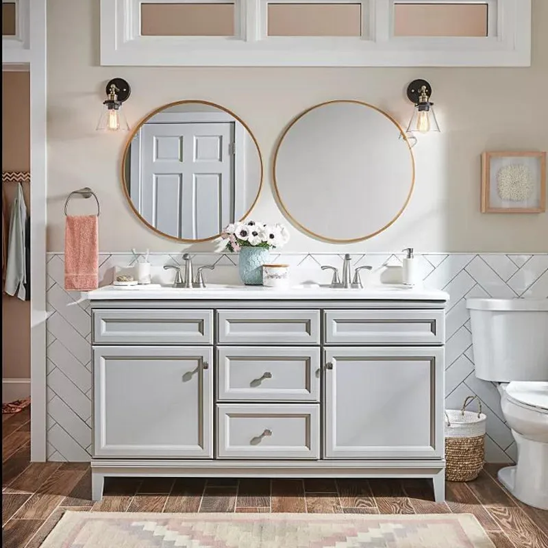 Nordic solid wood bathroom cabinet combination, floor to ceiling bathroom sink, sink, bathroom cabinet, marble washbasin cabinet