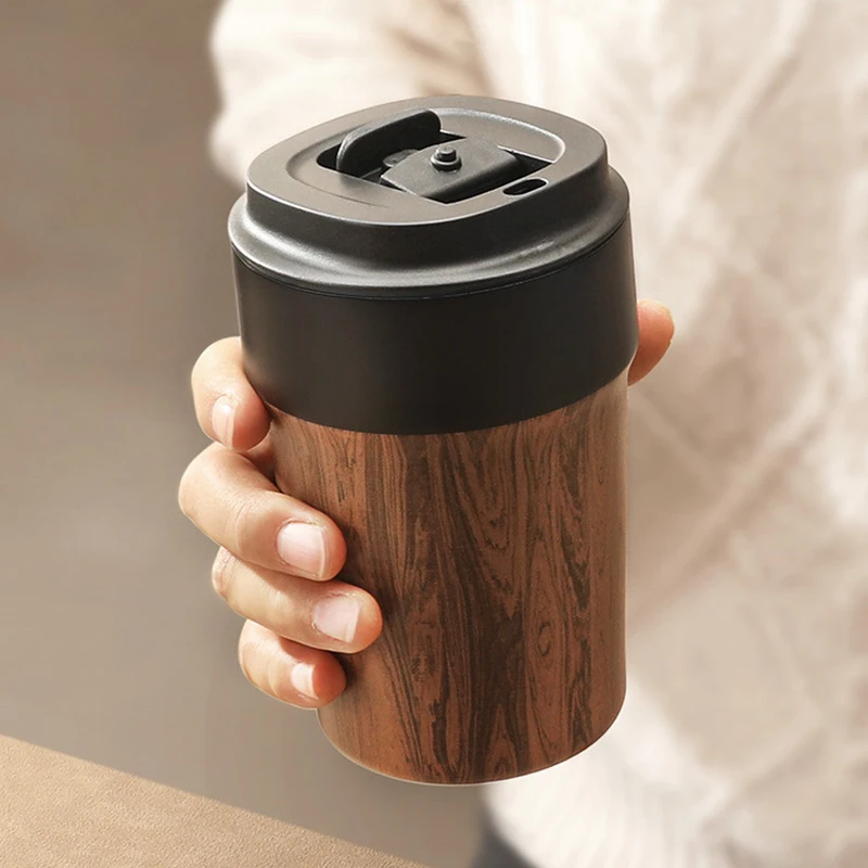 Ceramic Liner Thermos Coffee Cup Stainless Steel Vacuum Insulated Thermos For Coffee Thermal Mug Tumbler Gift