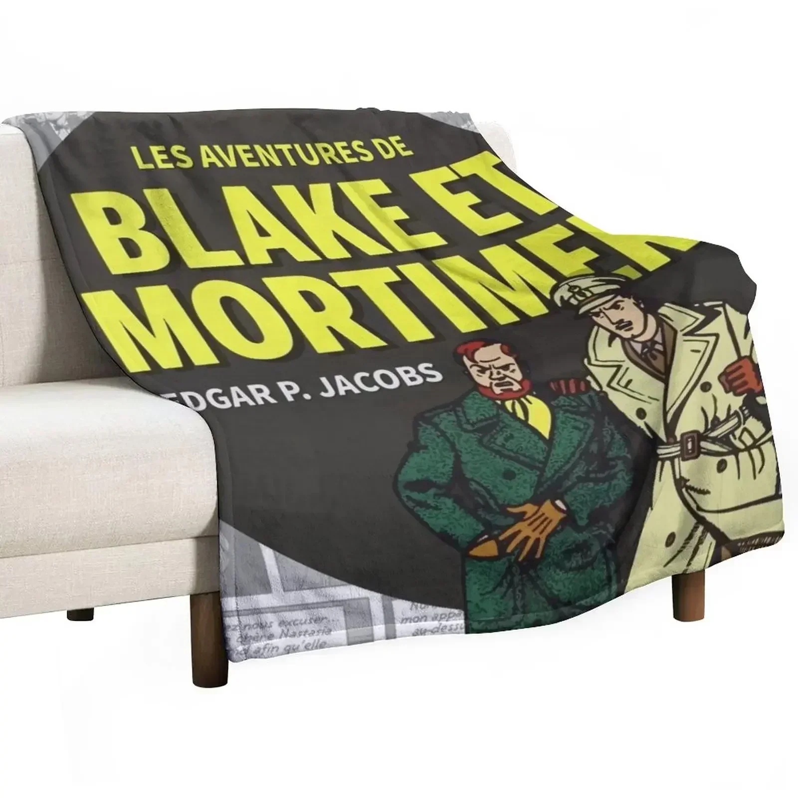 Manta de regalo con diseño de Las aventuras de Blake y Mortimer, manta suave y cálida, regalo para hombres, mujeres y adultos