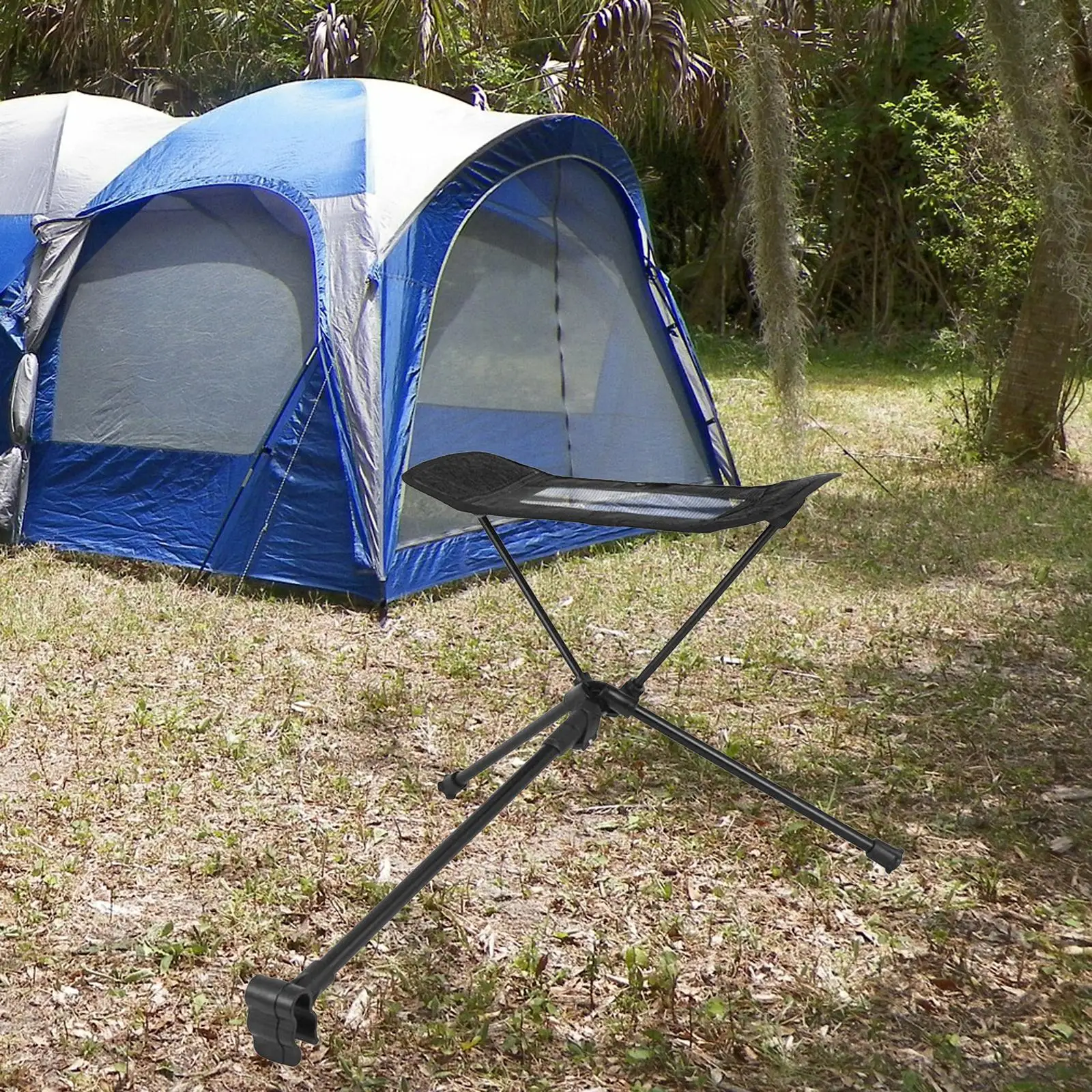 Portable Folding Footrest Camping Foldable Footstool Outdoor Bracket Lazy