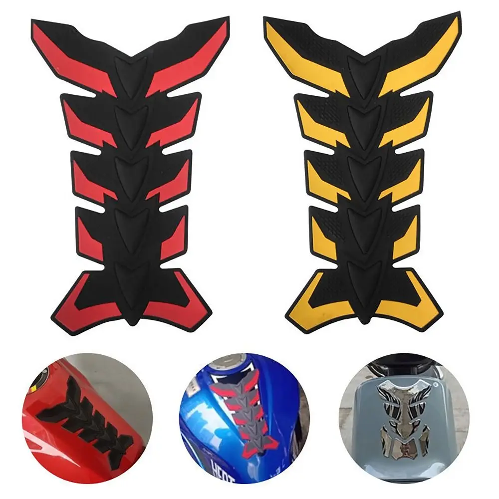 3D Motorcycle Sticker Motorcycle Modified Motorcycle Accessory Gas Fuel Oil Tank Pad Fish Bone Shape Motorcycle Tank Sticker