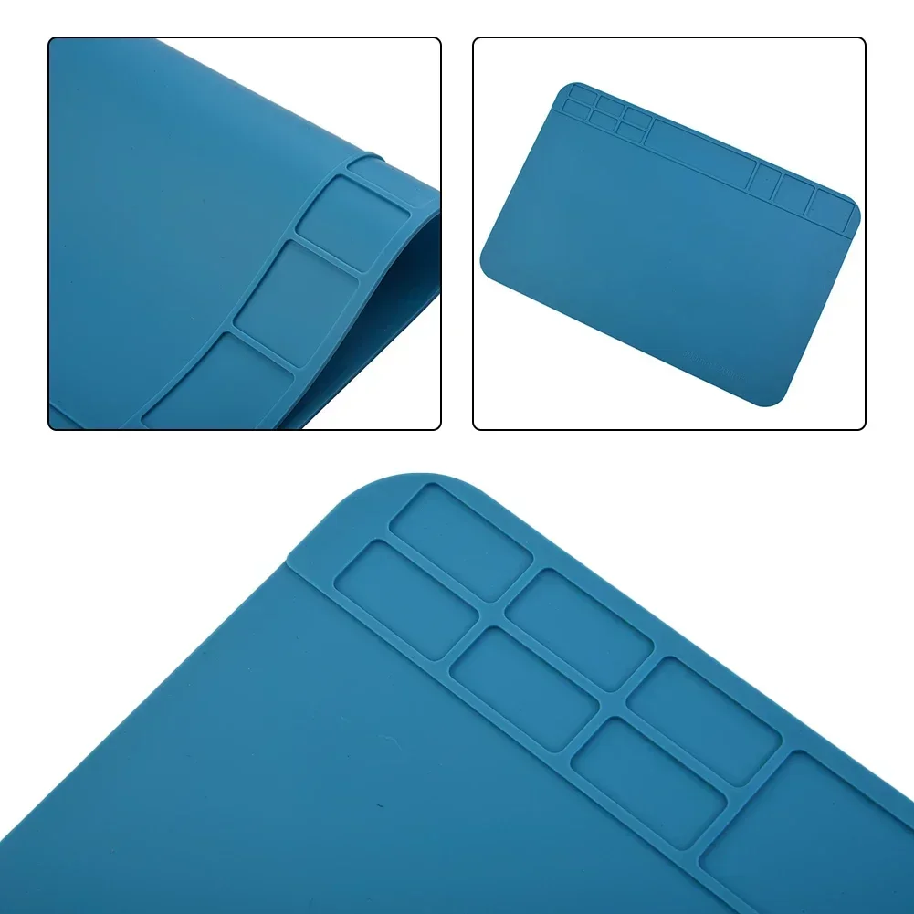 

Heat Insulation Pad Table Mat Pad Phone Silicone Soldering Soldering Repair Welding Work Desk 30*20cm Anti-Static