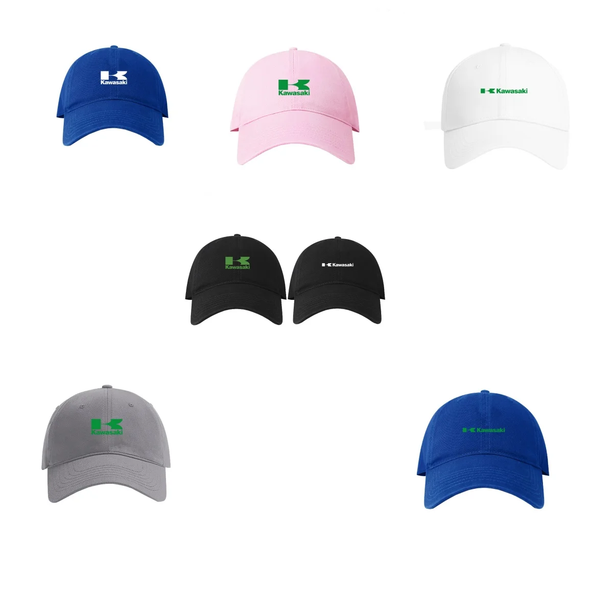

Мотоцикл Kawasaki, периферийная шапка Kawasaki, мужская и женская бейсболка для любителей тяжелых мотоциклов, кепка с утконосом