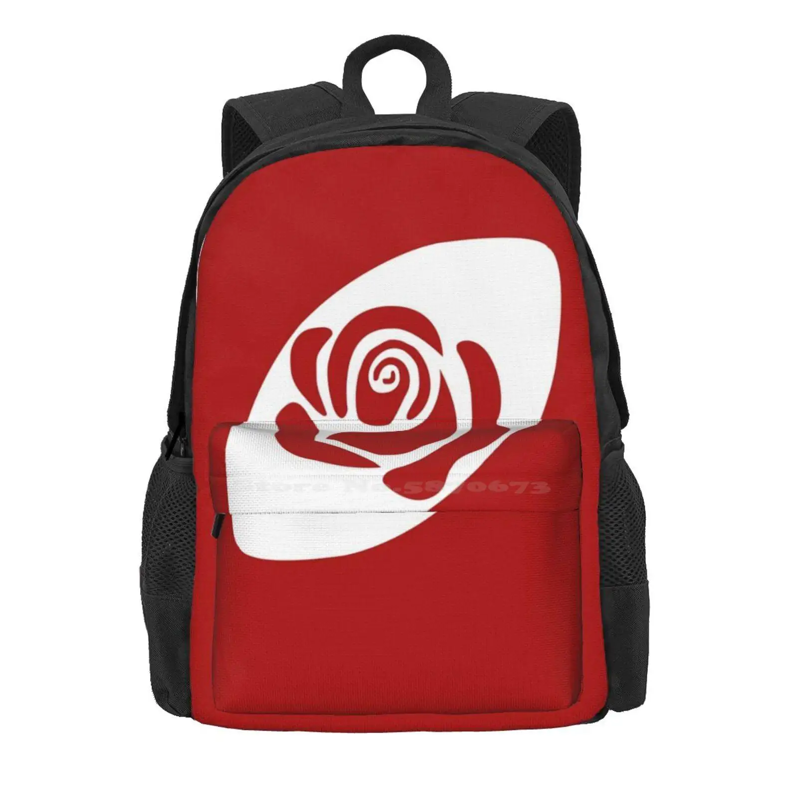 Rugby England Hot Sale Schoolbag Backpack Fashion Bags England Rugby Team English Rose Red Flower 6 Nations Rugby Six Nations