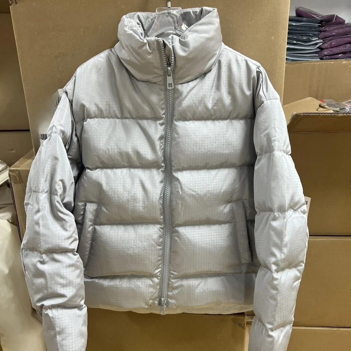Winter New Women's Down Jacket Loose Windproof Stand Collar Waterproof White Duck Down Jacket