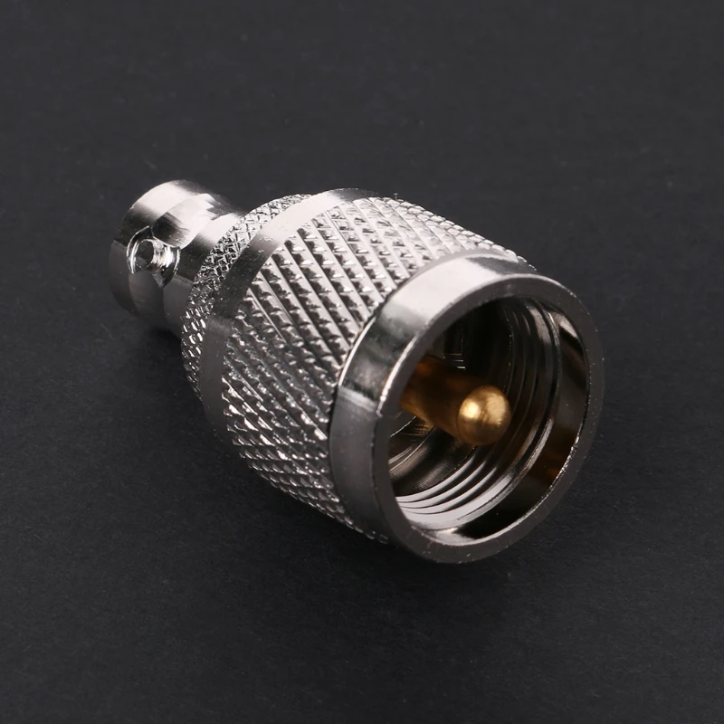 BNC-K Female To UHF-J PL-259 Male Plug Straight RF Coax Adapter Connector