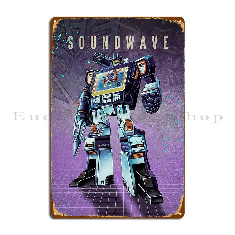 Soundwave Metal Signs Design Kitchen Pub Plates Retro Printing Tin Sign Poster