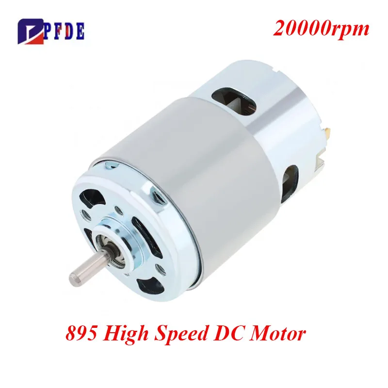 895 DC Motor Double Ball Bearing 12-24V 20000RPM High Torque Adjustable Motor for Electric Tool / DIY Lawn Mower
