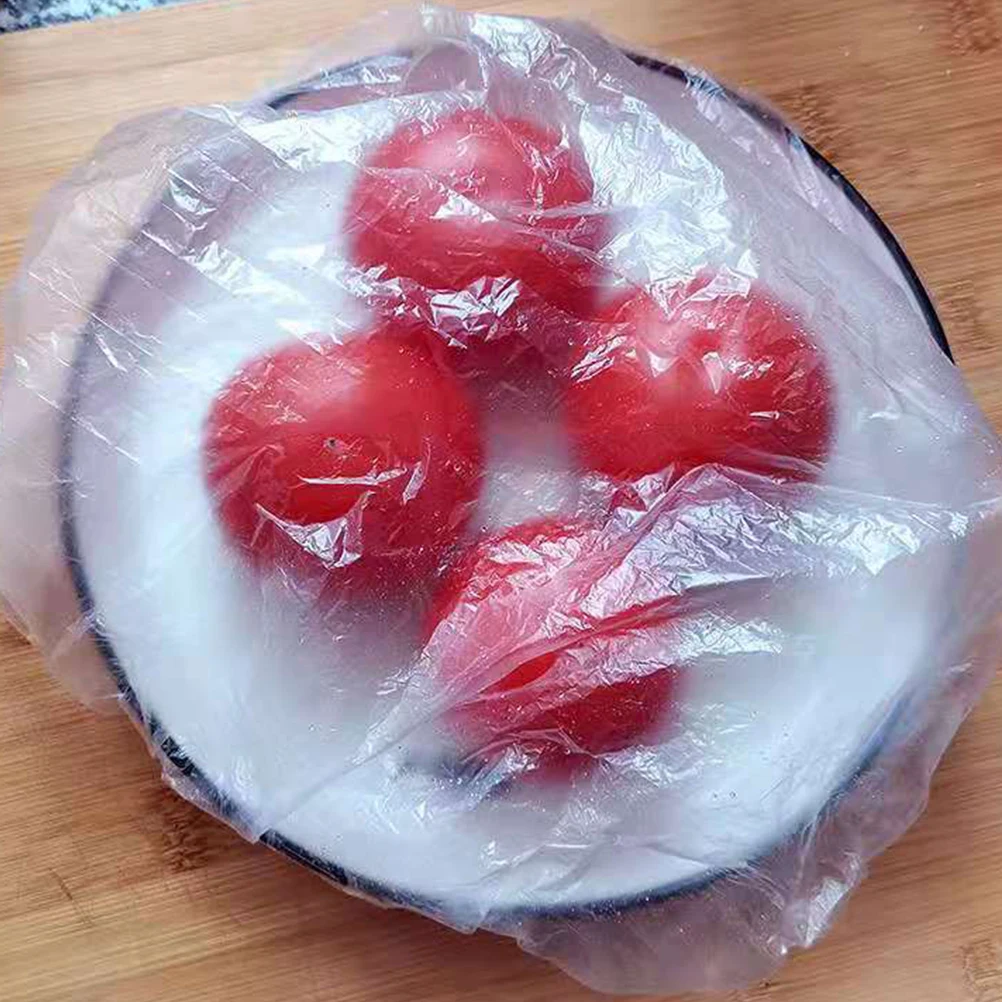 

400PCS Disposable Elastic Bowl Covers Plastic Wraps Kitchen Gadgets Food Containers Preservation Dust Covers