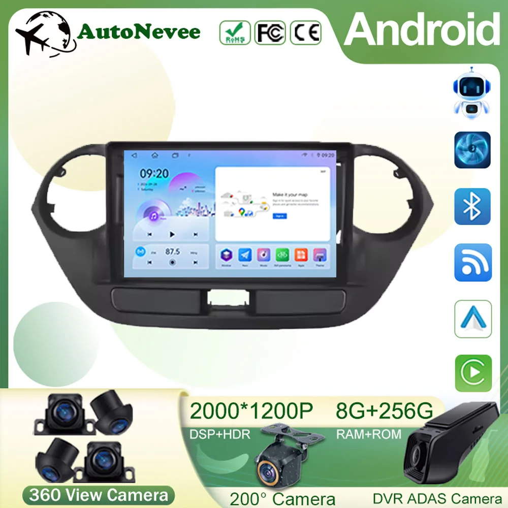 

Android 15 For Hyundai Grand i10 i 10 2013 2014 2015 2016 2017 2018 Carplay Car Radio Auto Multimidia Video Player Head Unit BT