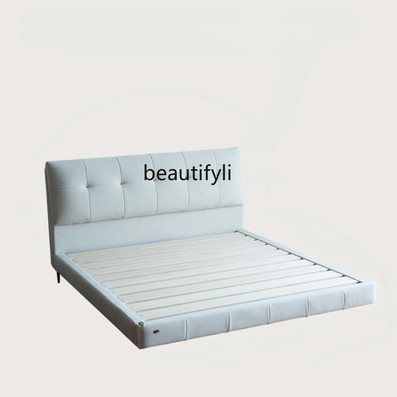 

Suspended Bed Solid Wood Soft Pack Bed New 1 M 8 Double Modern Simple Cream Style Soft Pack Bed