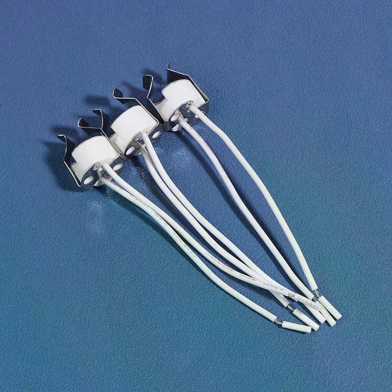 3Pcs MR16 GU5.3 G5.3 Socket MR16 Socket Lamp Holder With Bracket LED Halogen Gu5.3 Light Socket White 10cm Silicone Cable