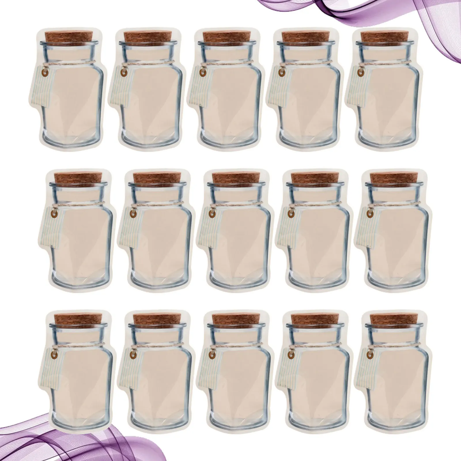 

20 Pcs Self-sealing Food Bag Heavy Duty Airtight Storage Reusable Pouches For Candy Coffee Nuts Grocery Dry Food Preservation