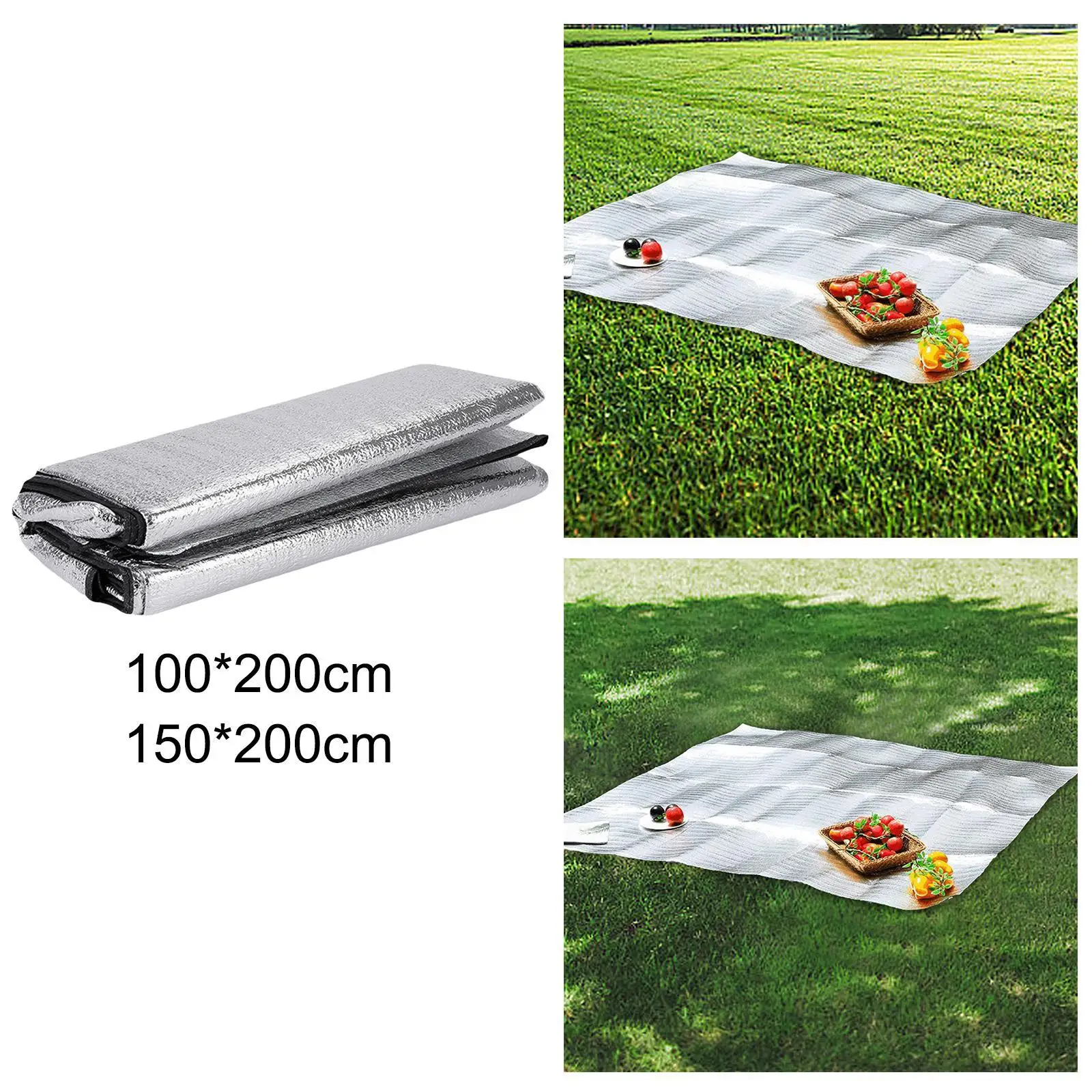 Camping Mat Beach Blanket Versatile with Storage Bag Picnic Blanket Picnic Mat for BBQ Spring Hiking Outdoor Family Outings