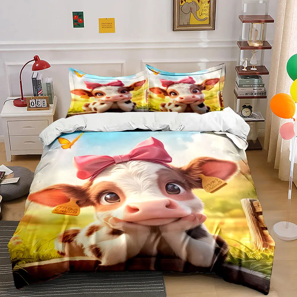 

"Cartoon Animal Gift Set" Multiple sizes kid's and adults' bedroom Exquisite 3PC bedding set, gift