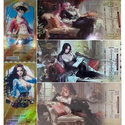 Kabage 8 One Piece Ticket Stubs Collection Cards Anime Characters Luffy Nami Uta Zoro Perona Robin Hancock Birthday Gifts Toys