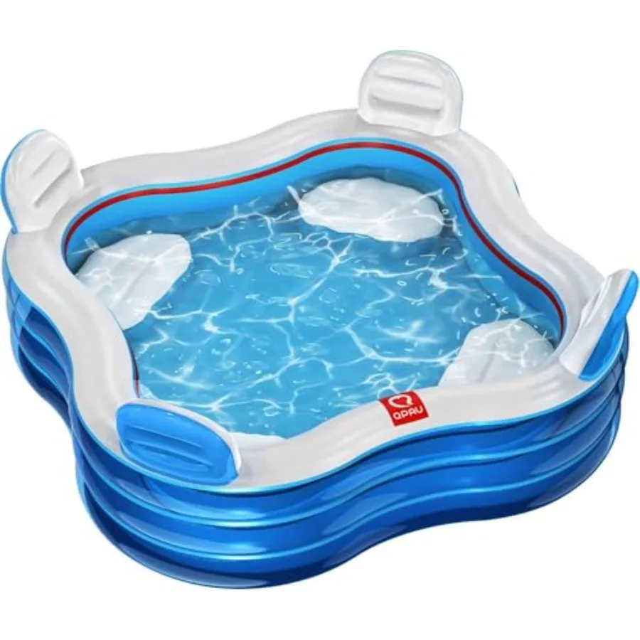 

Надувной бассейн Jelly Blue для использования на открытом воздухе, из прочного ПВХ, яркого синего цвета, прост в установке и хранении.