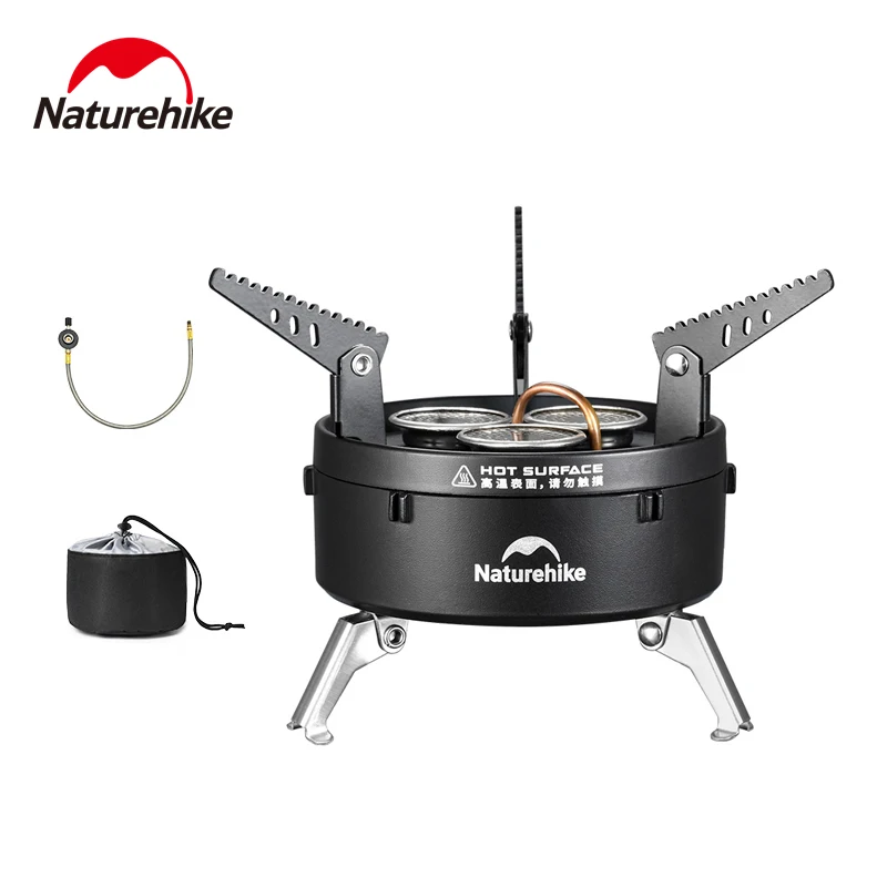 

Naturehike 3300W Gas Stove Outdoor Folding head Burner Stove Cookware Portable Furnace Picnic Camping Supplies Strong Fire